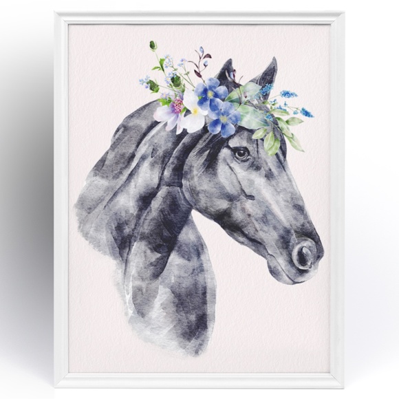 Wall Art Horse Portrait Print Poster Unframed - Picture 7 of 12